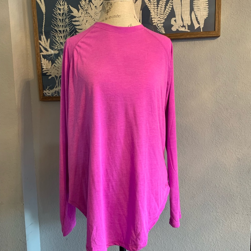 Long sleeve Under Armour purple shirt